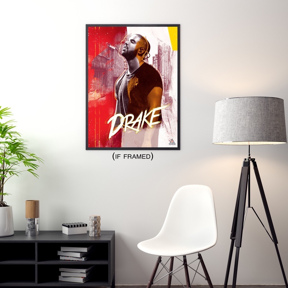 Drake Poster Wall Artwork Print (18x24)